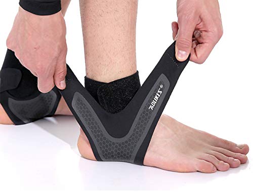 Vintree Tobillera Estabilizadora Protector 1 Pare Tobillera Elástica Conveniente Mujeres Hombres Super Cómoda Compresión Ajustable Protección de Tobillos Soportes de Tobillo Ajusta a Todos Tamaños