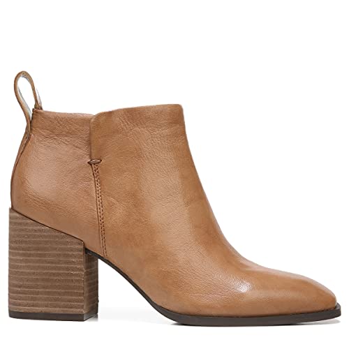 Vionic Vienna Lyssa - Botines cortos de piel para mujer, de moda, de apoyo para mujer que incluyen comodidad en tres zonas con soporte de arco de plantilla ortopédica, Toffee Envejecido, 40.5 EU