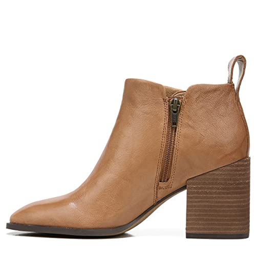 Vionic Vienna Lyssa - Botines cortos de piel para mujer, de moda, de apoyo para mujer que incluyen comodidad en tres zonas con soporte de arco de plantilla ortopédica, Toffee Envejecido, 40.5 EU