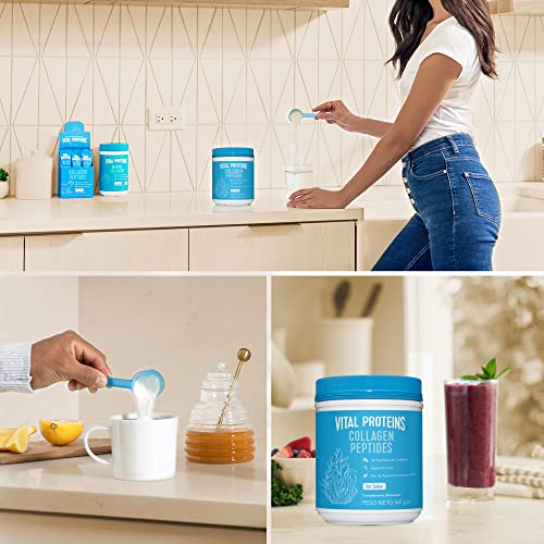 Vital Proteins Colageno en Polvo Collagen Peptides Criados en Pastos (567g) - Colágeno Hidrolizado Sin Sabor Ideal para Dietas Paleo, Cetogénica, Whole30 – Sin Glúten