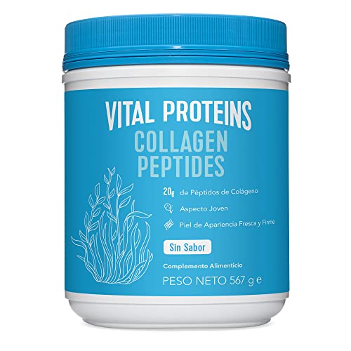 Vital Proteins Colageno en Polvo Collagen Peptides Criados en Pastos (567g) - Colágeno Hidrolizado Sin Sabor Ideal para Dietas Paleo, Cetogénica, Whole30 – Sin Glúten