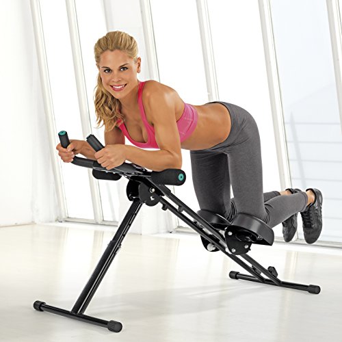 VITALmaxx 'Fitmaxx 5' entrenador de abdominales plegable | Entrenador de espalda, abdominales, brazos y piernas en uno con ordenador de fitness | Ahorro de espacio