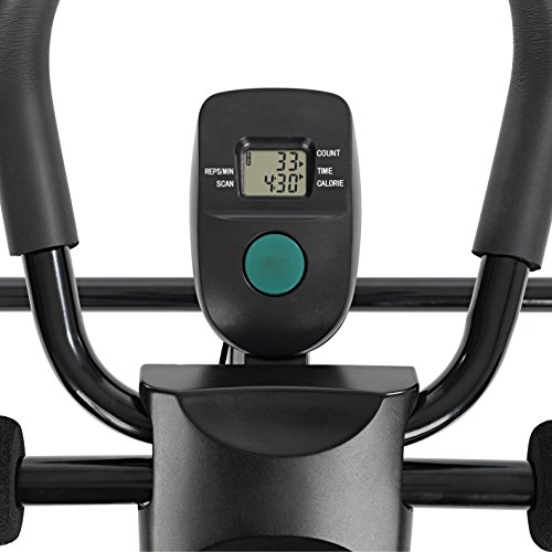 VITALmaxx 'Fitmaxx 5' entrenador de abdominales plegable | Entrenador de espalda, abdominales, brazos y piernas en uno con ordenador de fitness | Ahorro de espacio