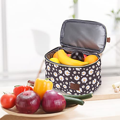 Vogshow Bolsa Termica Porta Alimentos Doble Compartimentos Bolsa Isotermica Comida Almuerzo Mujer Trabajo Picnic Lunch Bag Impermeable
