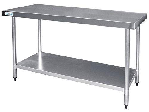 Vogue t376 mesa de acero inoxidable