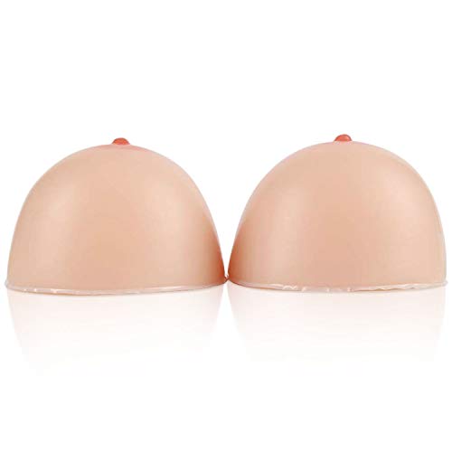 Vollence Silicona Formas de mama Senos de Silicona Autoadhesivos Senos Falsos para Mastectomías Prótesis Transgénero Travesti Cosplay CD