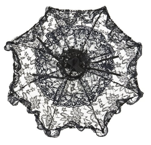 VON LILIENFELD Sombrilla Boda Nupcial Mujer Accesorio Josephine Negro