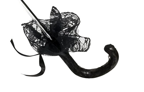 VON LILIENFELD Sombrilla Boda Nupcial Mujer Accesorio Josephine Negro