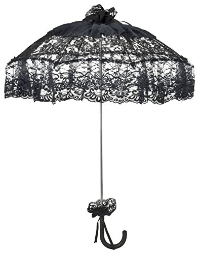 VON LILIENFELD Sombrilla Boda Nupcial Mujer Accesorio Josephine Negro