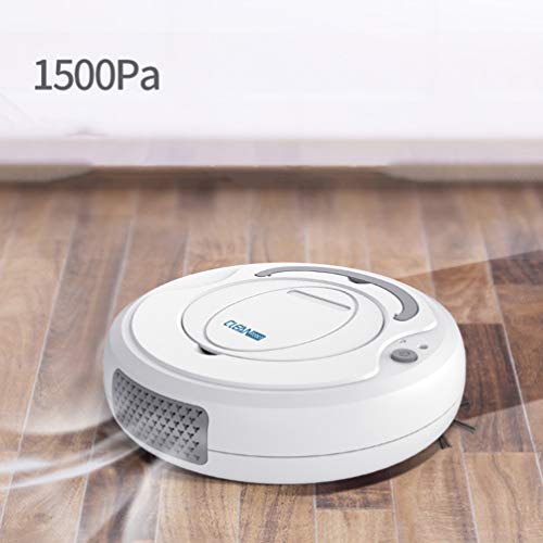 Vosarea robot aspirador usb barredora de carga inteligente inteligente barredora para suelos duros alfombras pelo de mascotas (blanco)