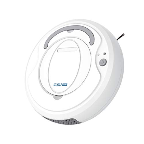 Vosarea robot aspirador usb barredora de carga inteligente inteligente barredora para suelos duros alfombras pelo de mascotas (blanco)