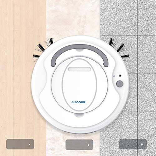 Vosarea robot aspirador usb barredora de carga inteligente inteligente barredora para suelos duros alfombras pelo de mascotas (blanco)