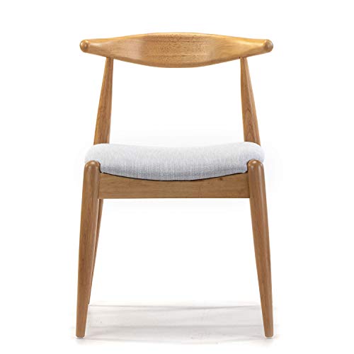 VS Venta-stock Pack 2 sillas Corzo Color Roble, Madera Maciza, 52,5 cm (Largo) 50 cm (Profundo) 74,5 cm (Alto)