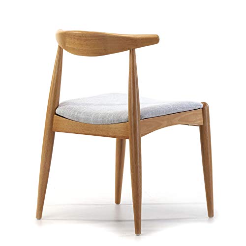 VS Venta-stock Pack 2 sillas Corzo Color Roble, Madera Maciza, 52,5 cm (Largo) 50 cm (Profundo) 74,5 cm (Alto)