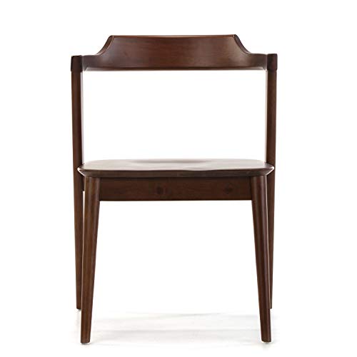 VS Venta-stock Pack 2 sillas Venus Color Nogal, Madera Maciza, 58 cm (Largo) 57,5 cm (Profundo) 76 cm (Alto)