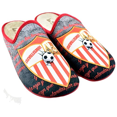 VULCA-BICHA S.L. - Zapatillas del Sevilla con Plantilla Acolchada Extraible 572854 Sintético Hombre Color: Sevilla Talla: 45