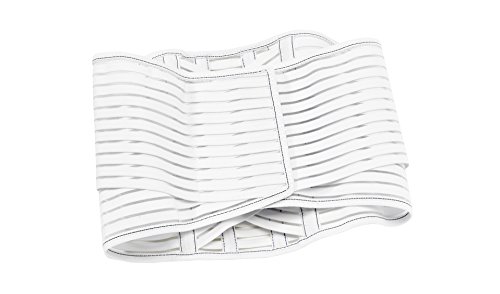 Vulkan 7093 Faja Lumbar Elástica, Hombre, Blanco, XL