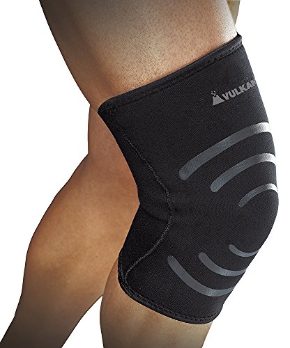 Vulkan Tensión Dinámica Rodillera Cerrada, Hombre, Negro, XL