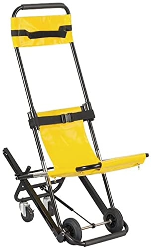 WANJIA Silla de Ruedas para escaleras, Camilla para Bomberos, Silla de evacuación para Subir y Bajar escaleras, Silla de Transferencia médica para Ancianos, discapacitados, Amarillo,B