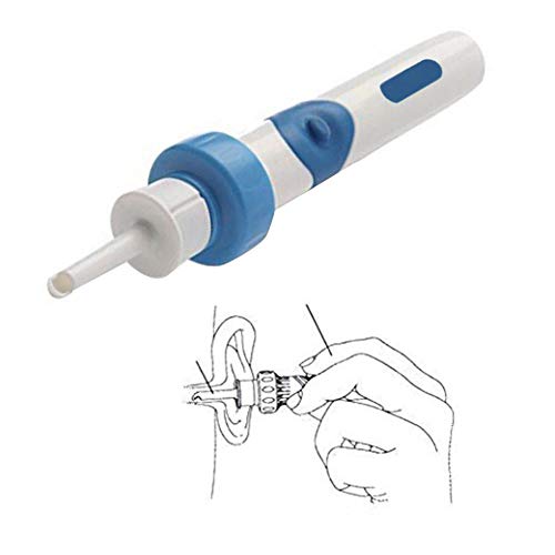 Wateralone Limpiador de oído eléctrico Kit de extracción de Cera automática Aspirador de oído para Adultos/niños Kit de Limpieza y Lavado Sustainable