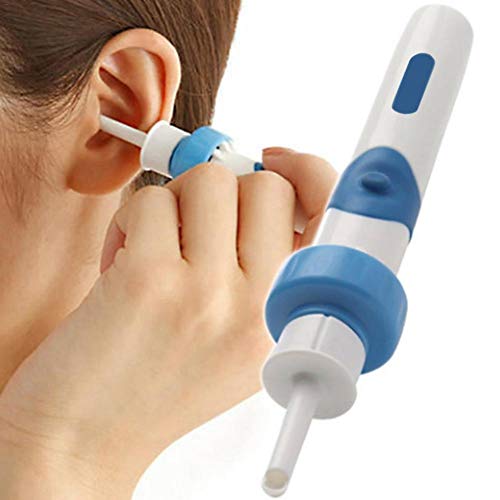 Wateralone Limpiador de oído eléctrico Kit de extracción de Cera automática Aspirador de oído para Adultos/niños Kit de Limpieza y Lavado Sustainable