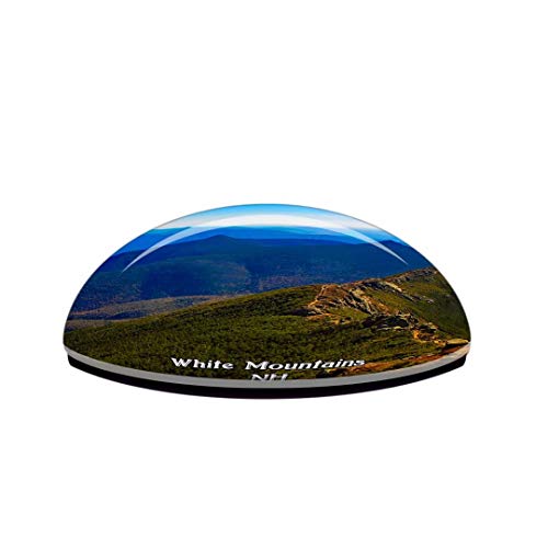 Weekino Montañas Blancas de New Hampshire Estados Unidos Imán de Nevera 3D de Cristal de la Ciudad de Viaje Recuerdo Colección de Regalo Fuerte Etiqueta Engomada refrigerador