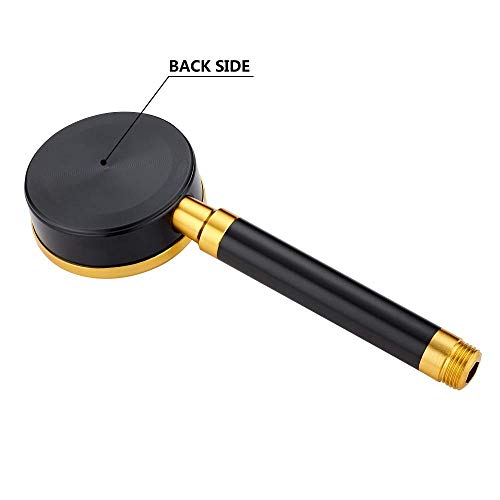 WEI-LUONG Alcachofa Negro de Aluminio Ducha de Mano Head Set de Acero Inoxidable Chapado de presión de Empuje de baño Grifo de la Ducha de Lluvia Accesorios Ducha