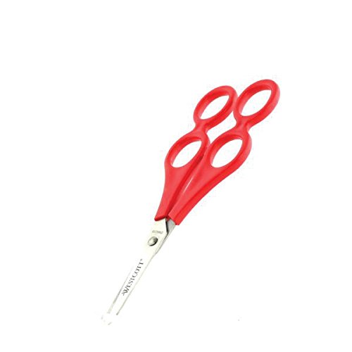 Westcott E-20547 00 - Tijeras padre-hijo, 13 cm, color rojo