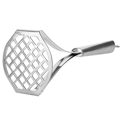 Westmark Triturador de patatas, Longitud 10 pulgadas, Acero inoxidable, Glory, Plateado, 18482270