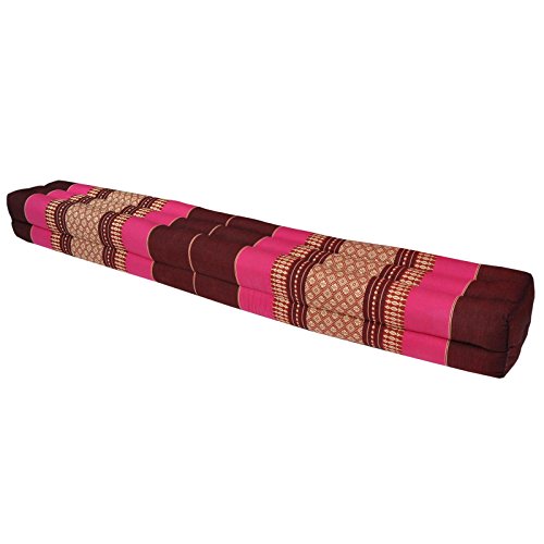 wifash Cojín tailandés Barra, Almohada, sofá, Fabricado en Tailandia, Bordeaux/Rosa (81411)