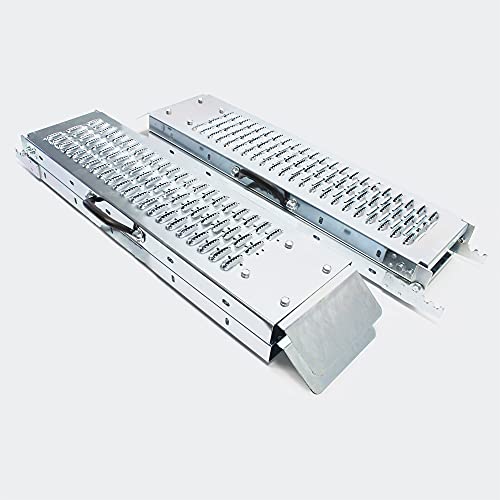 WilTec 2X Rampa Carga Descarga 400 kg Moto Acero galvanizado plegable180x22,5x4,5cm