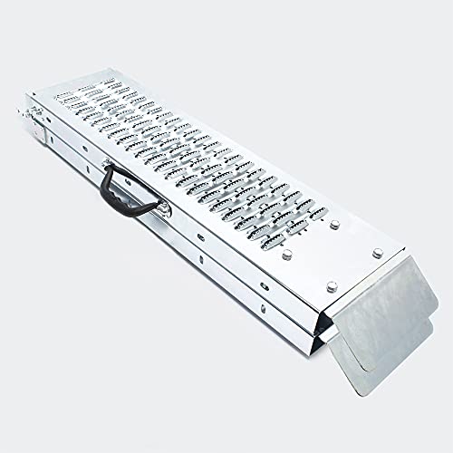 WilTec 2X Rampa Carga Descarga 400 kg Moto Acero galvanizado plegable180x22,5x4,5cm