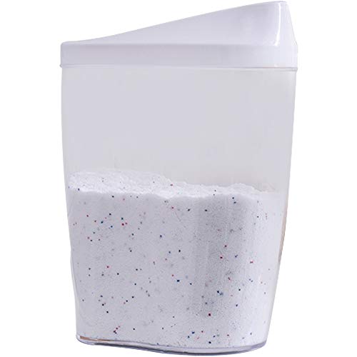 WINZSC Caja de detergente en Polvo para el hogar pequeño Recipiente de Almacenamiento de contenedores Transparentes Caja de Almacenamiento de detergente en Polvo wx10181141