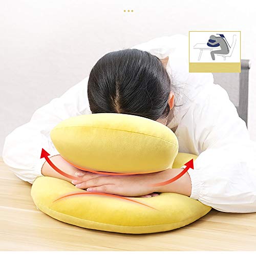 WJP Oficina Almohada, Almohada de Viaje, el Dolor de Cuello ortopédico Almohada, Almohada for Cuello ergonómico, for Que Duermen de Lado, Desmontable Lavable Funda de Almohada (Color : Olive Green)