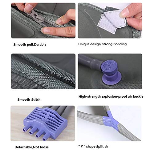 WLKQ Masajeador Abdomen Y Piernas Y Brazos, Presoterapia, Masajeador Piernas Compresion, Masaje por Ondas Intenso Útil para La Circulación Corporal Y La Relajación,Whole Set