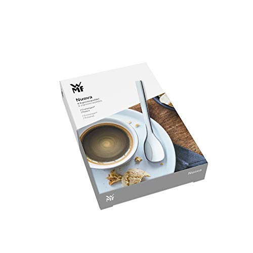 WMF Nuova Juego 6 Palas café Espresso, Acero Inoxidable Pulido