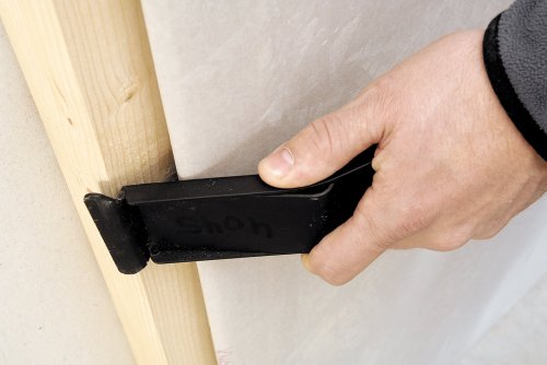 wolfcraft Levantador de planchas con gancho de tracción, 4045000, Elevador para planchas de placa de yeso