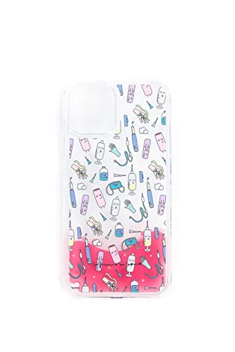 Wondee Global Brands Services Carcasa de TPU Trasparente con diseño de Utensilios de enfermería de Enfermera en Apuros para iPhone 12 & 12 Pro