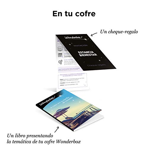 WONDERBOX Caja Regalo para mamá - Tres DÍAS SPA & Relax - Dos Noches con desayunos y Actividad Bienestar o más Opciones a Elegir Entre 2.900 hoteles para Dos Personas.