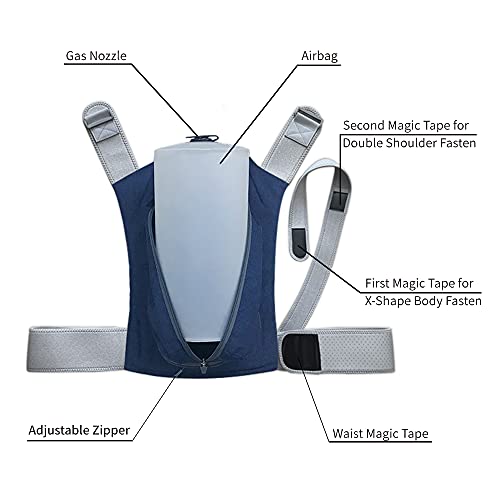 WoodyKnows 2021 Mochila para dormir lateral recientemente mejorada con todas las correas de cinta mágica y cremallera mejorada, alivia los ronquidos causados por la posición supina para dormir