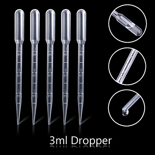 Woohome 8 Pz Molde Silicona Resina y 5 Pz Goteros Plásticos, Molde del Bastidor de La Resina de La Joyería para Hacer El Colgante del Collar