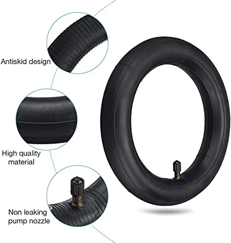 WOOLUCK Cámara Aire Para Xiaomi M365/Pro Con 2 Palo De Neumático, 2 Piezas Neumático De Repuesto Engrosado, 8 1/2 X2
