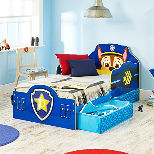 Worlds Apart Cama Infantil con Espacio de Almacenamiento Inferior, Madera, Azul, 68.00x77.00x143.00 cm