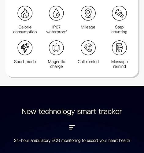 WPH P10 Holter Smart Pulsera, frecuencia cardíaca, presión Arterial, oxígeno en la Sangre, ECG + PPG, Modos de Ejercicios múltiples, recordatorio de conteo de Pasos,B