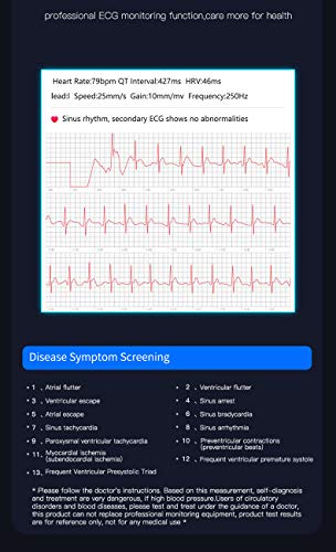 WPH P10 Holter Smart Pulsera, frecuencia cardíaca, presión Arterial, oxígeno en la Sangre, ECG + PPG, Modos de Ejercicios múltiples, recordatorio de conteo de Pasos,B
