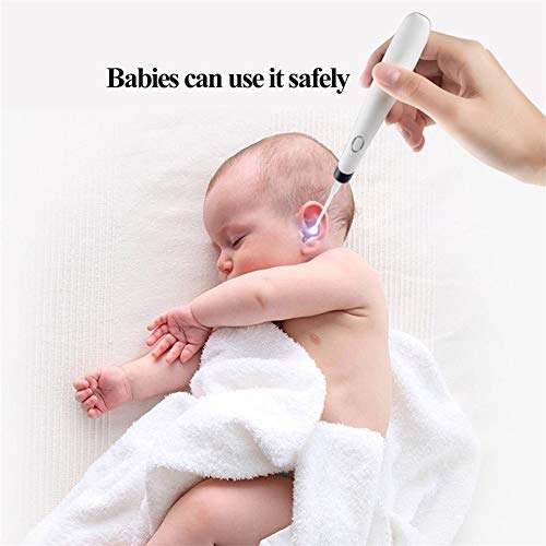 WSVULLD Kit Eléctrico De Eliminación De Cera del Oído, Kit De Extracción De Cera del Oído con El Portátil Y Práctico for Adultos Y Niños (Color : Black)