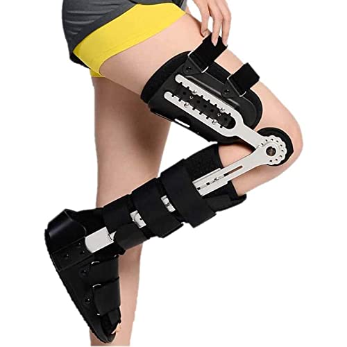 WSYL Ortopédico ajustable ROM Sobre la rodilla con bisagras, ortesis de inmojecimiento de la rodilla, ortesis de abducción for la pierna izquierda o la pierna derecha, soporte de abrazadera con bisagr
