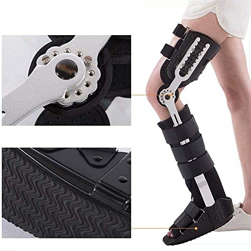 WSYL Ortopédico ajustable ROM Sobre la rodilla con bisagras, ortesis de inmojecimiento de la rodilla, ortesis de abducción for la pierna izquierda o la pierna derecha, soporte de abrazadera con bisagr