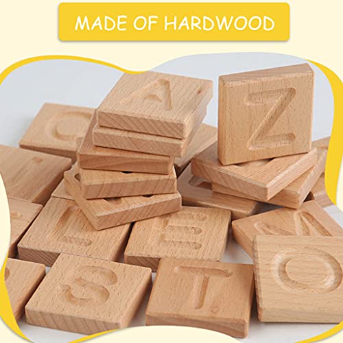 WT-DDJJK Tablero Educativo de Aprendizaje de práctica de Escritura de Juguete ABC, ayudas de Escritura de Madera para niños y niñas