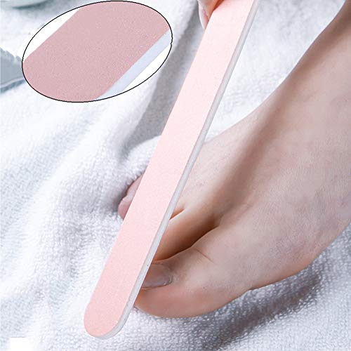 Wuudi Foot Rapier - Kit de pedicura, juego de uñas enceradas, juego de manicura, juego de pedicura, 16 piezas, acero inoxidable, profesional, para uñas de diferentes grosores